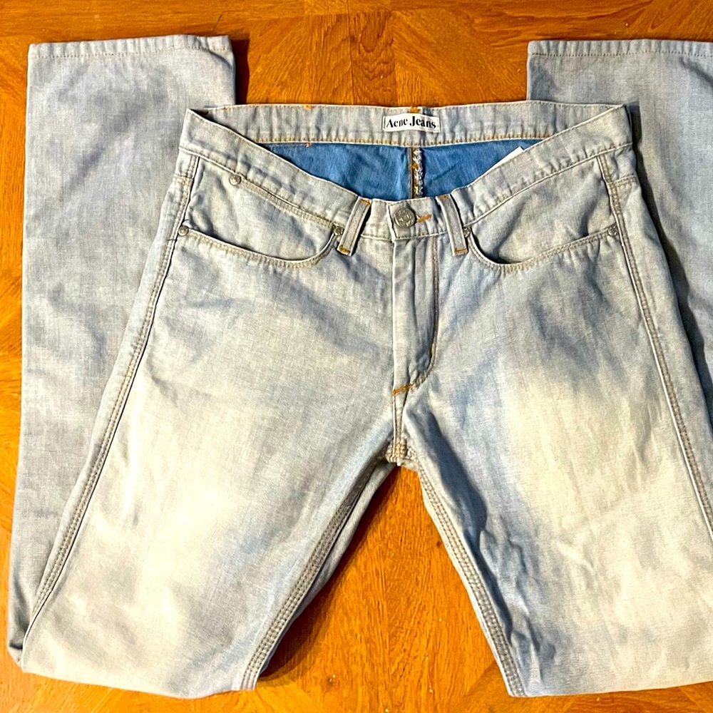 Acne Max Kodac Wash Denim Jeans 31x34